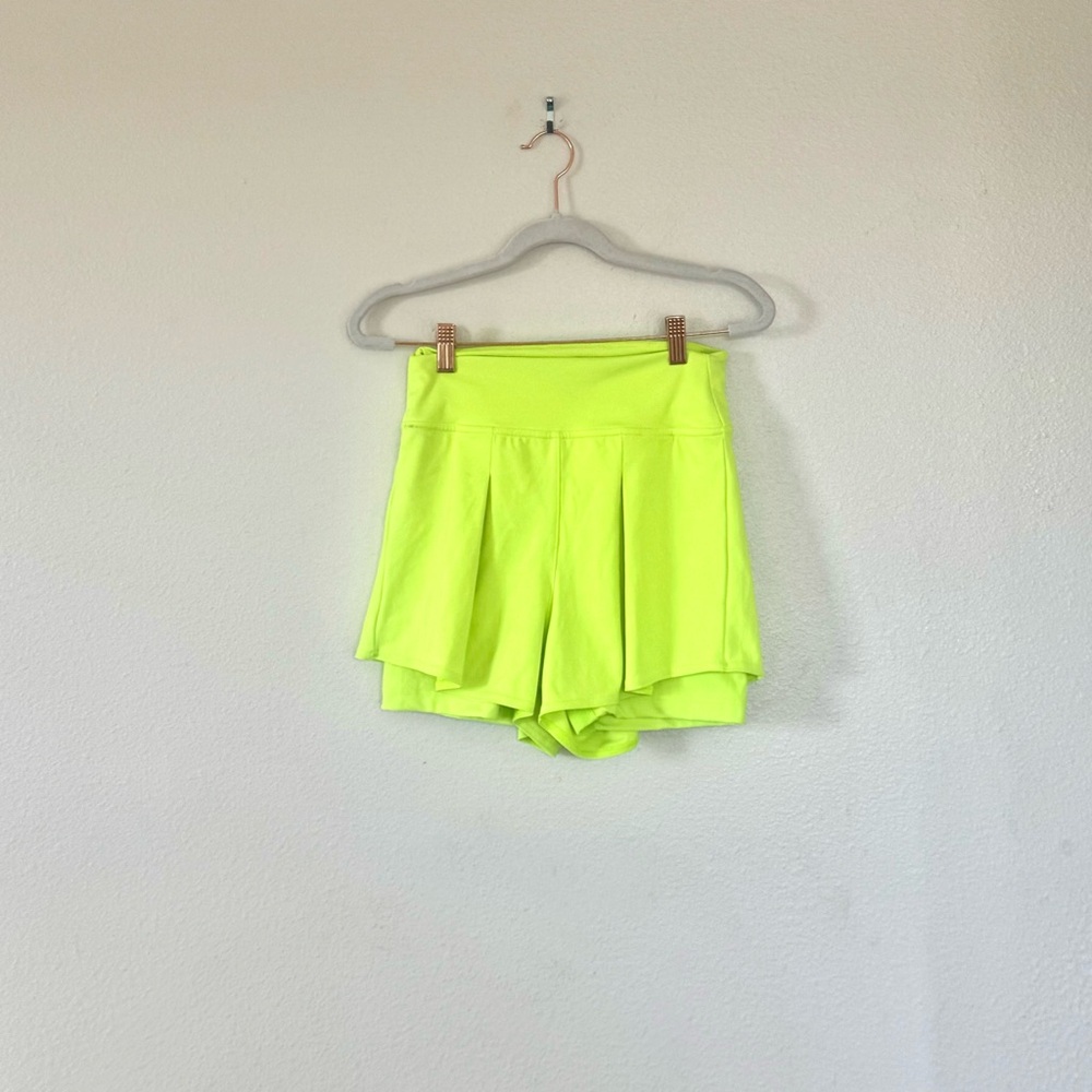 Adidas Gameset Match Shorts Neon Yellow Green HEAT.RDY Tennis S NEW $55 - Picture 2 of 7